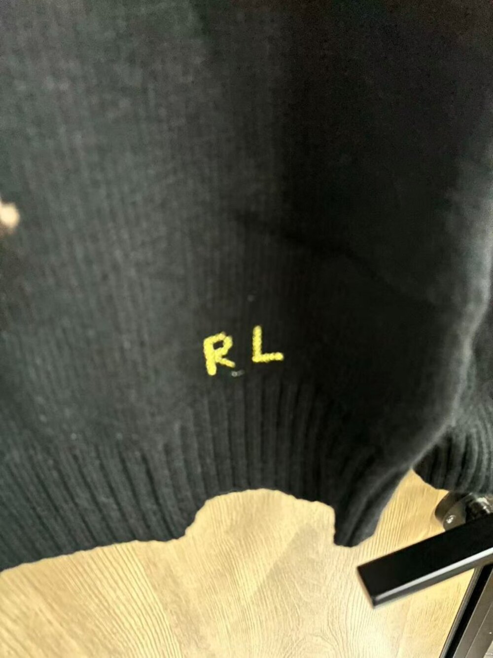 Polo Ralph Lauren Bear Sweater Black Teddy Bear Horse Knit Pullover - Picture 5 of 8
